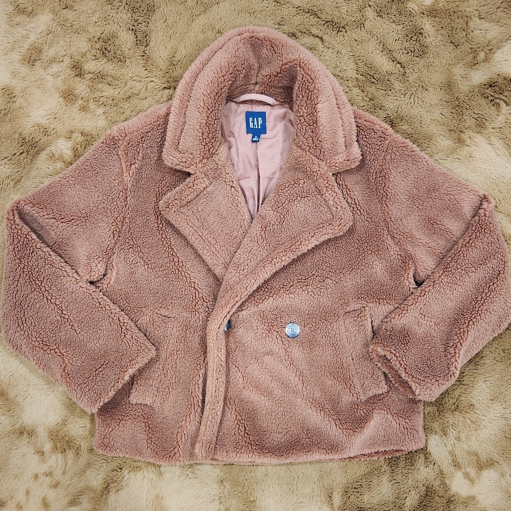 🆕️ GAP, Womens (M) Cozy Brown Teddy Jacket